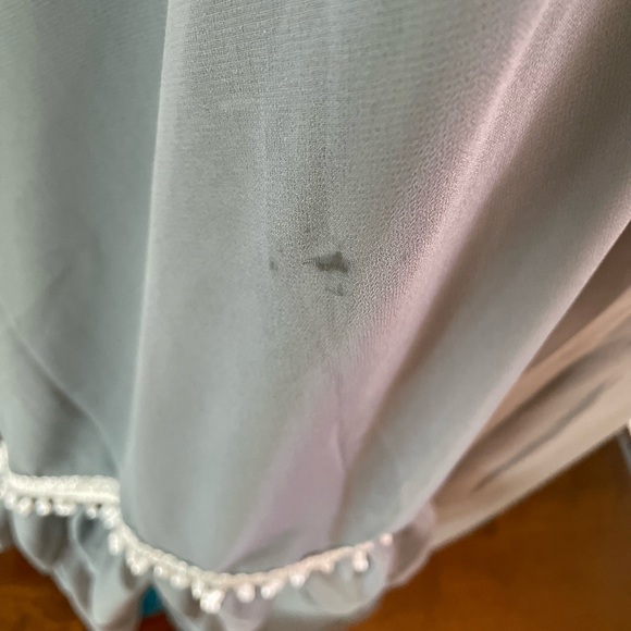 Chic Gray Palazzo Pants with Embroidered Details - Picture 9 of 9